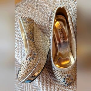 Michael and Bordeaux Rhinestone‎ Heels- 0004